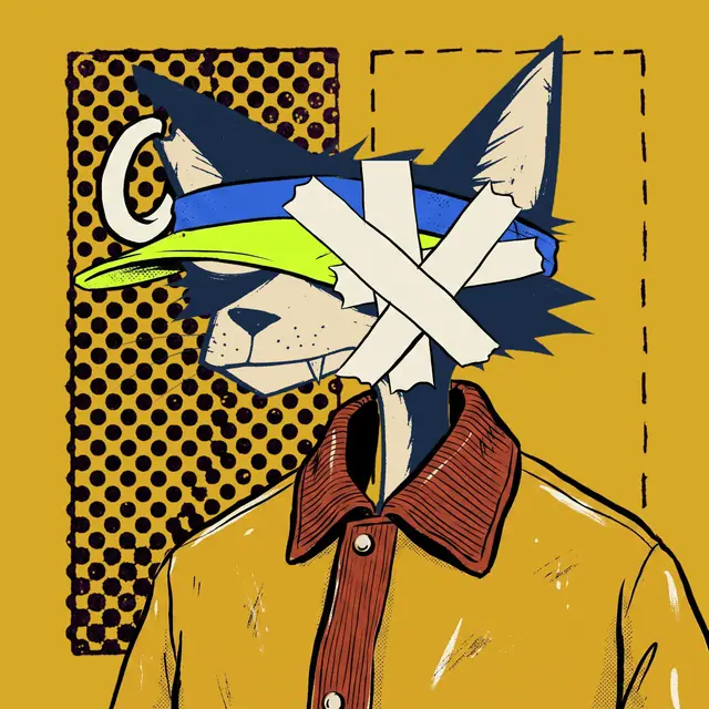 Broker #0872, a screenprinted alley cat.