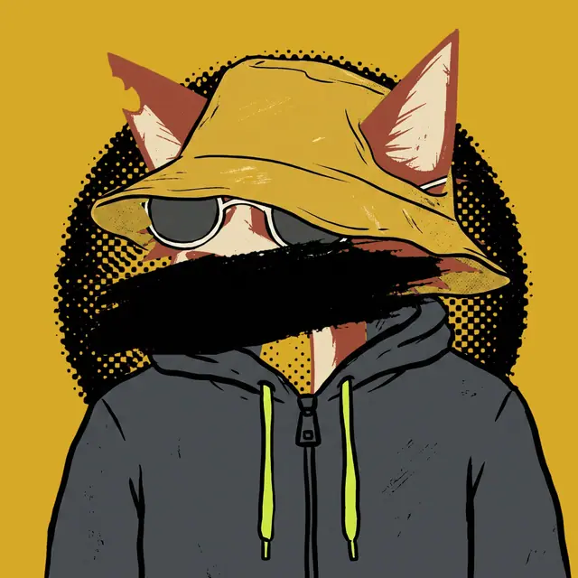 Broker #0873, a screenprinted alley cat.