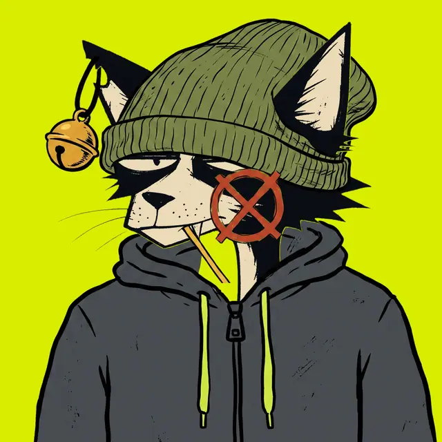 Broker #0876, a screenprinted alley cat.