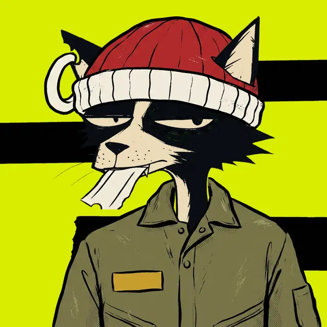 Broker #0878, a screenprinted alley cat.