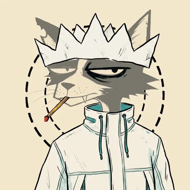Broker #0880, a screenprinted alley cat.