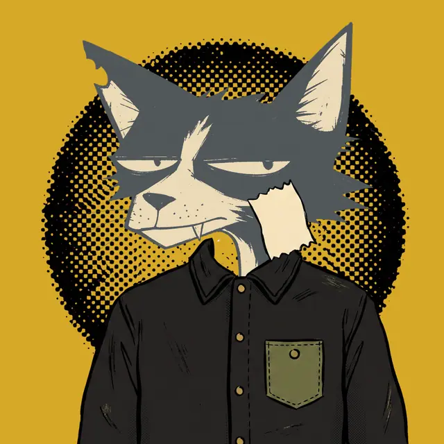 Broker #0881, a screenprinted alley cat.
