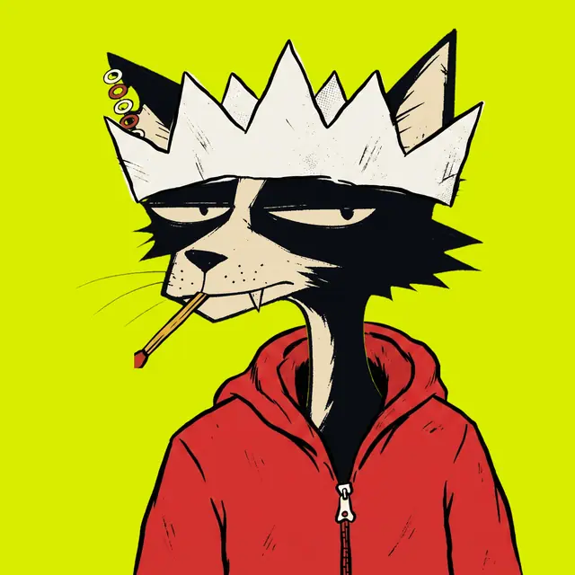 Broker #0893, a screenprinted alley cat.