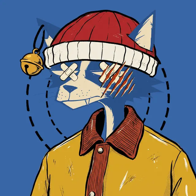 Broker #0894, a screenprinted alley cat.