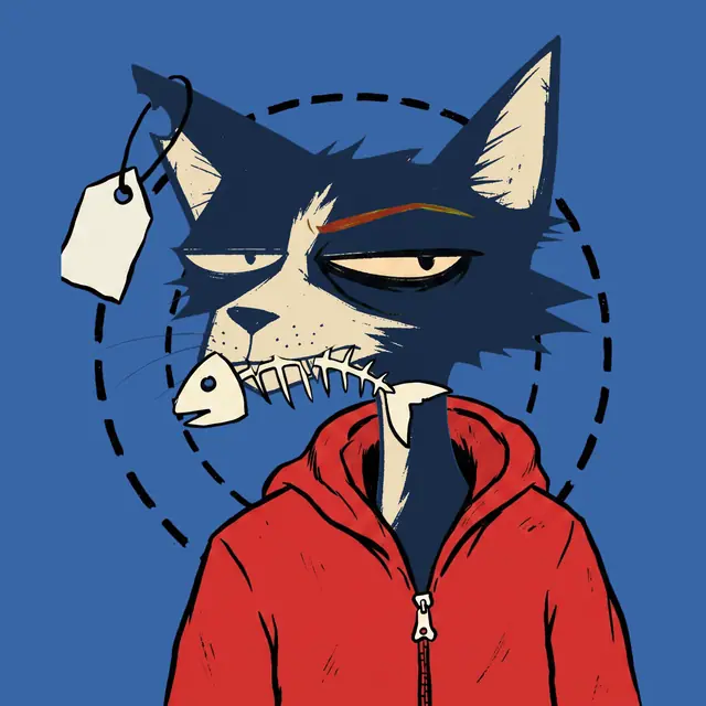 Broker #0898, a screenprinted alley cat.