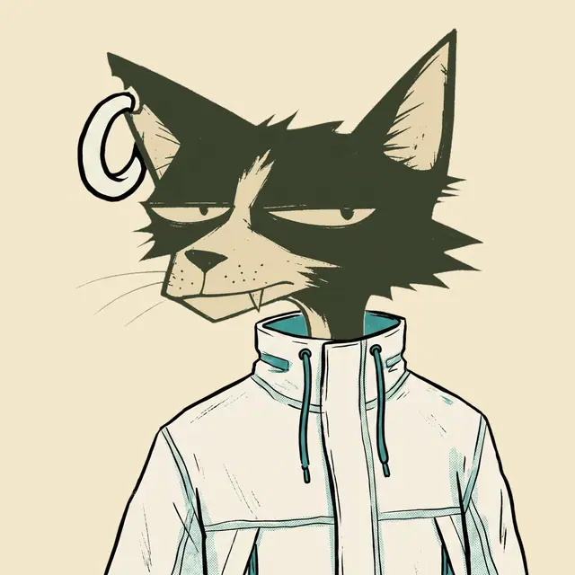 Broker #0009, a screenprinted alley cat.