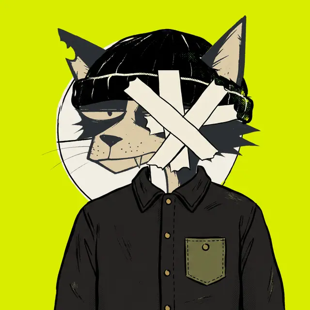 Broker #0903, a screenprinted alley cat.