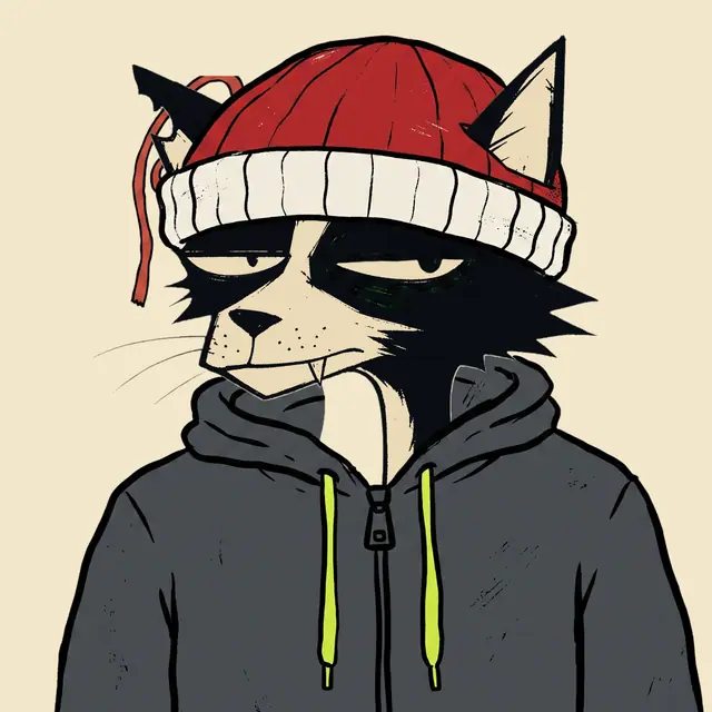 Broker #0091, a screenprinted alley cat.