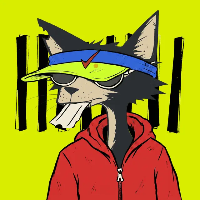 Broker #0910, a screenprinted alley cat.
