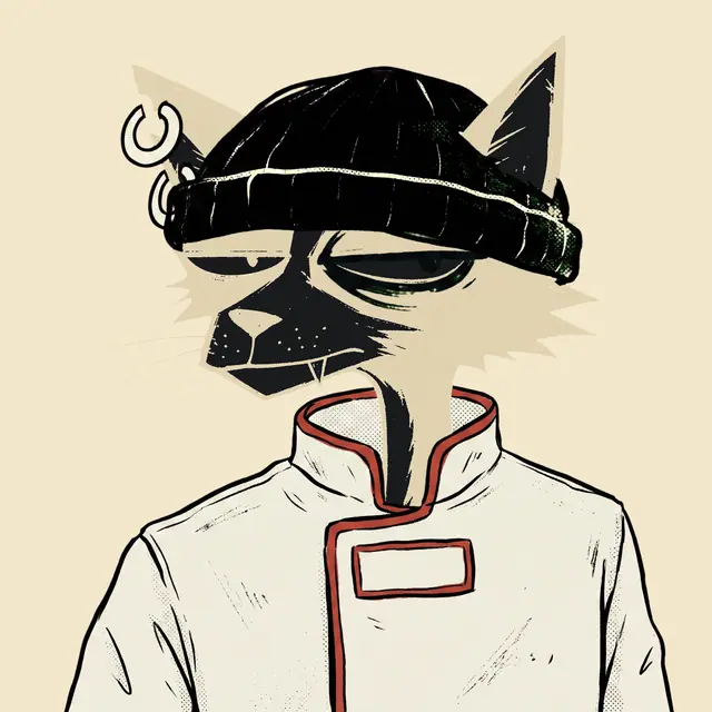 Broker #0913, a screenprinted alley cat.