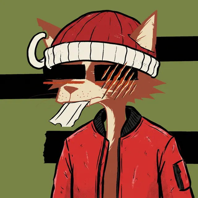 Broker #0915, a screenprinted alley cat.