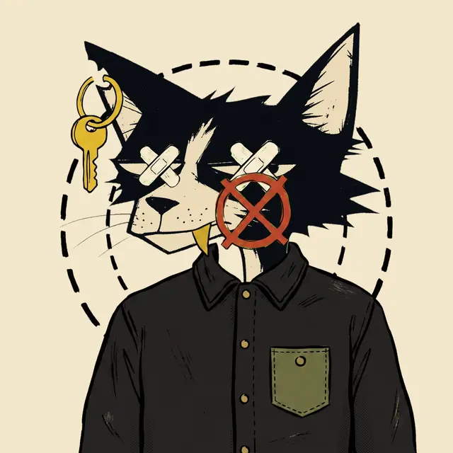 Broker #0919, a screenprinted alley cat.
