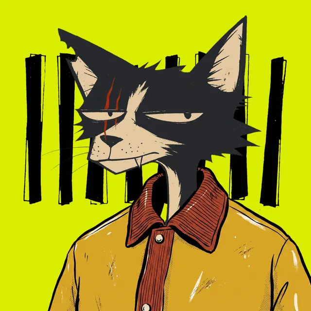 Broker #0920, a screenprinted alley cat.