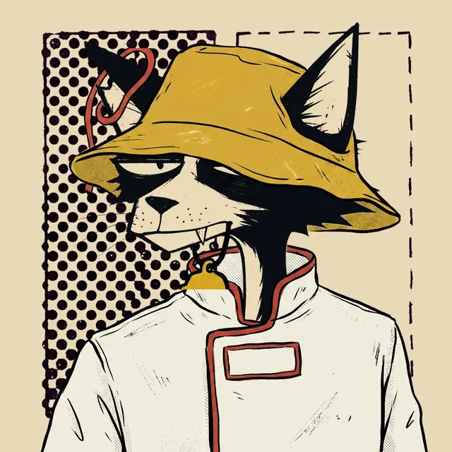 Broker #0923, a screenprinted alley cat.