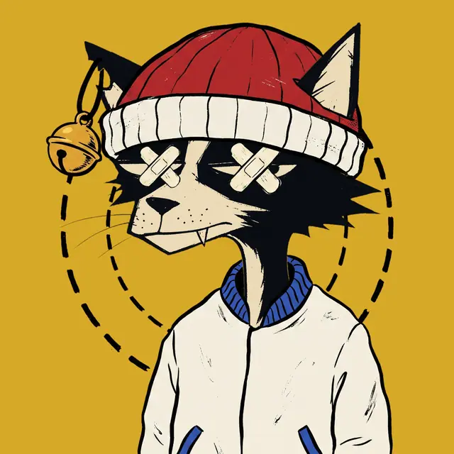Broker #0924, a screenprinted alley cat.