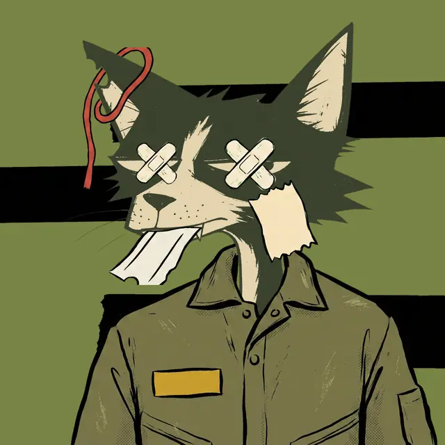 Broker #0932, a screenprinted alley cat.