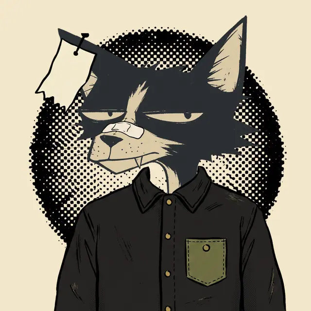 Broker #0934, a screenprinted alley cat.