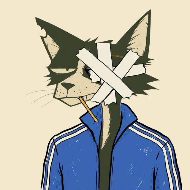 Broker #0935, a screenprinted alley cat.