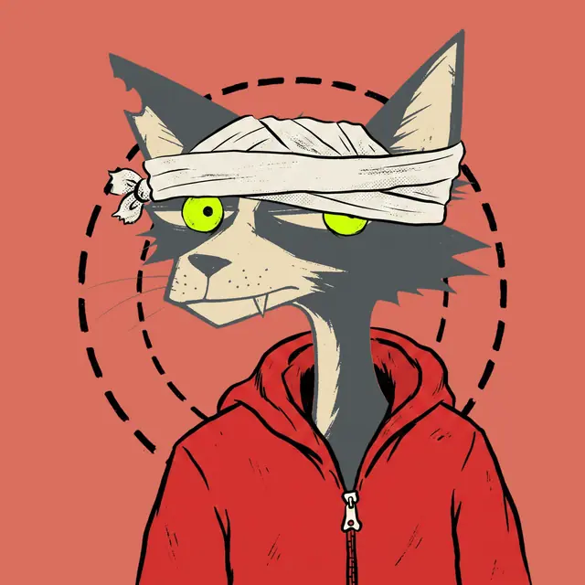 Broker #0954, a screenprinted alley cat.