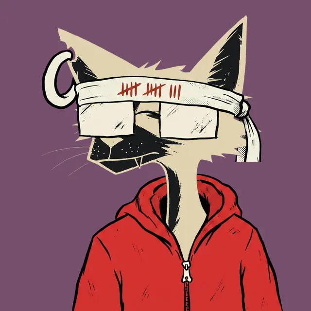 Broker #0968, a screenprinted alley cat.