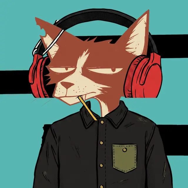 Broker #0969, a screenprinted alley cat.