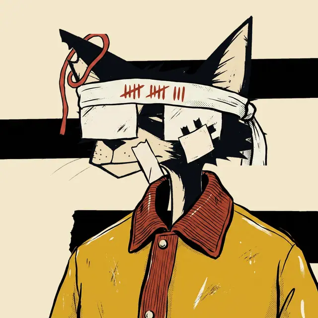 Broker #0982, a screenprinted alley cat.