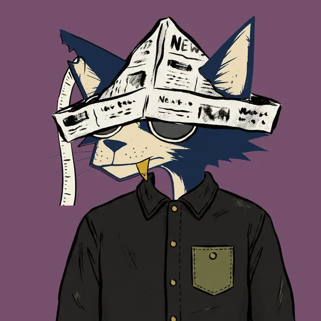 Broker #0985, a screenprinted alley cat.