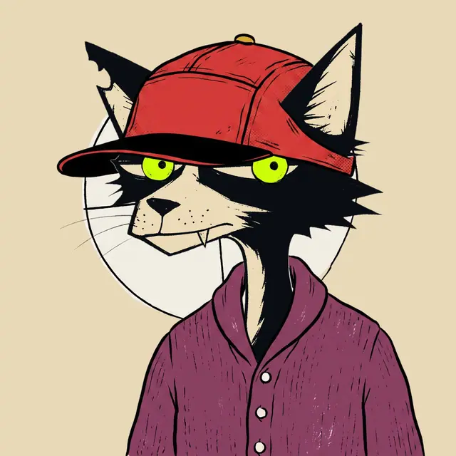 Broker #0987, a screenprinted alley cat.