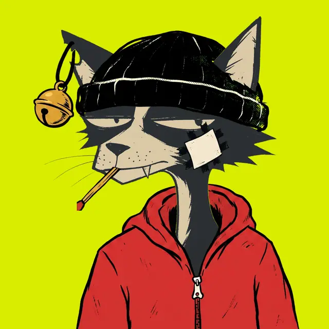 Broker #0989, a screenprinted alley cat.