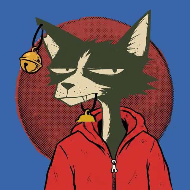 Broker #0990, a screenprinted alley cat.
