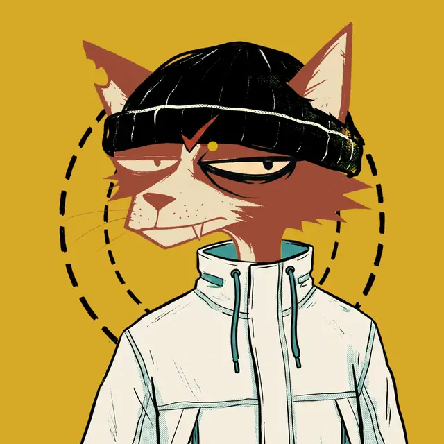 Broker #0991, a screenprinted alley cat.