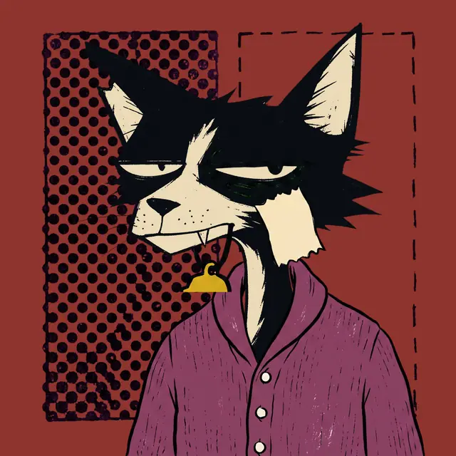 Broker #0993, a screenprinted alley cat.