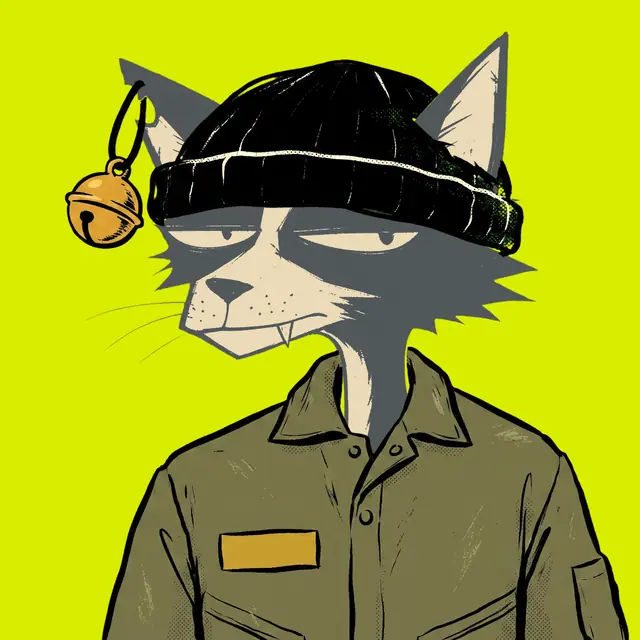 Broker #0995, a screenprinted alley cat.