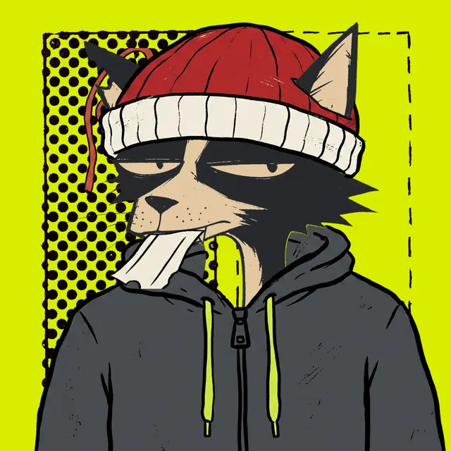 Broker #0996, a screenprinted alley cat.