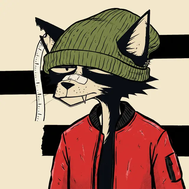 Broker #0997, a screenprinted alley cat.