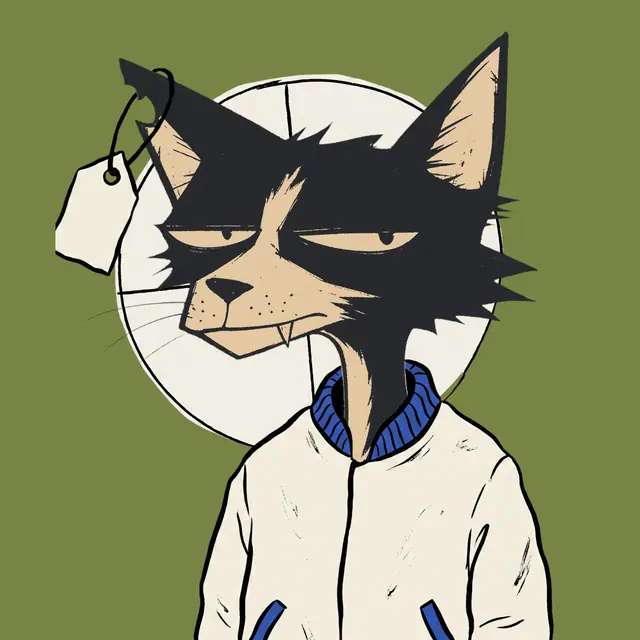 Broker #0999, a screenprinted alley cat.